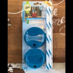 Ball Mason Jar Sip & Straw Lids